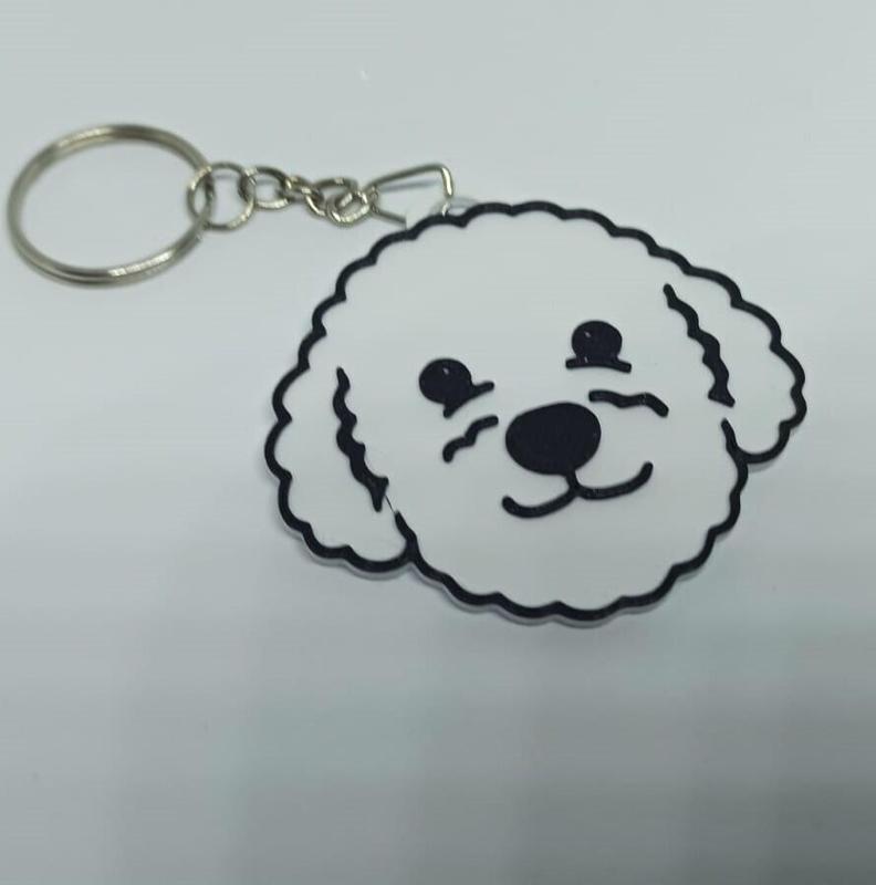 keychain - face - poodle - toy - El Labradoodle - Bichon Maltese