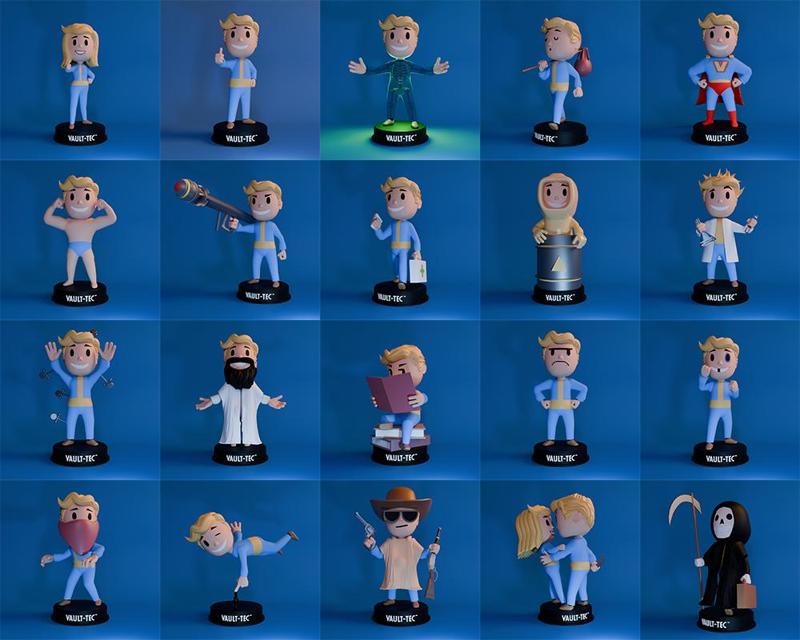 Vault Boy Perk Pack 2 | Fallout Fanart