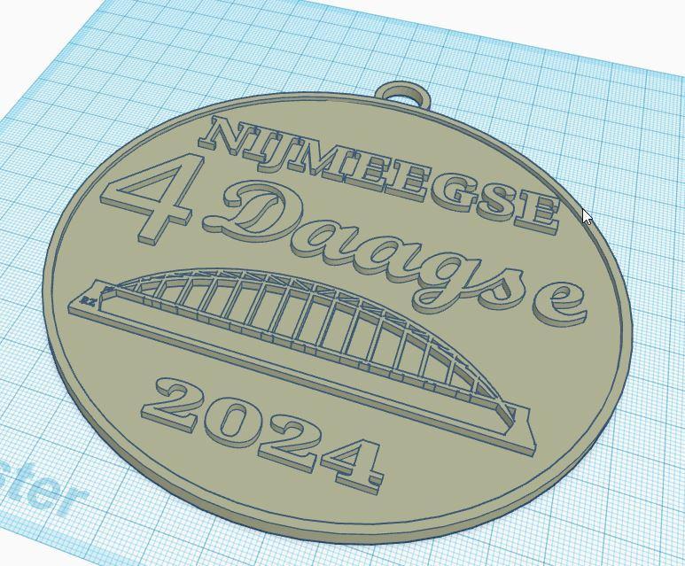 Vierdaagse 2024 medaille / sleutelhanger