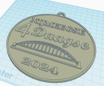 Vierdaagse 2024 medaille / sleutelhanger