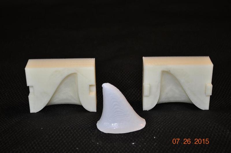 shark fin chocolate mold