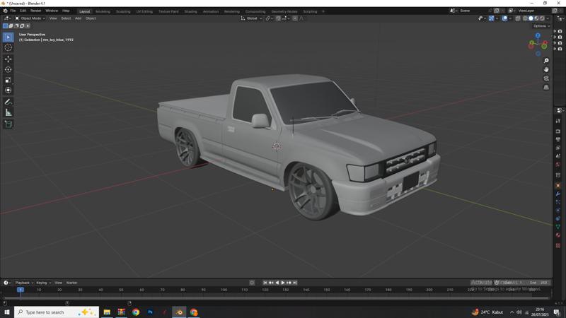 Classic Toyota Hilux 90s Pickup