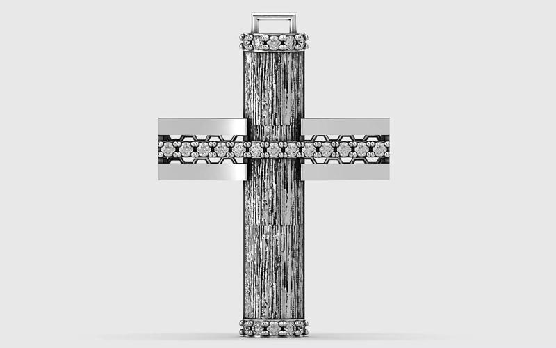 Cross patterned cross with texture saint jesus cristian 7