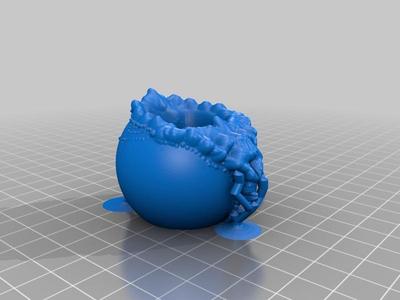 Sculpture pot de fleur