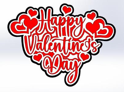 Happy Valentine's Day - 3D Panel Design