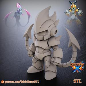 Evelynn x Medabot – STL Model | Game Fusion Fan Art