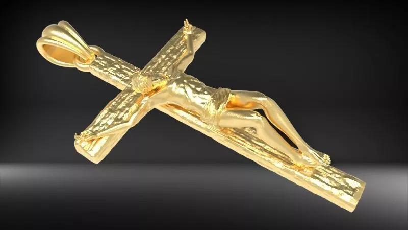 Crucifix Cross Charm Pendant Necklace Catholic Jesus