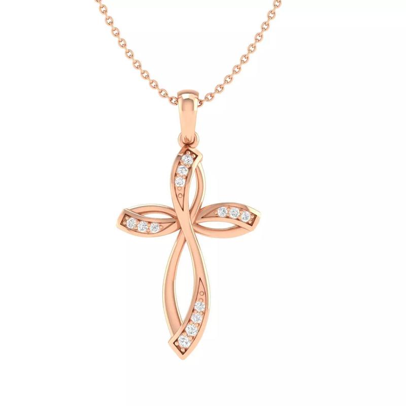 Cross fancy pendant 3dm stl jcd render details