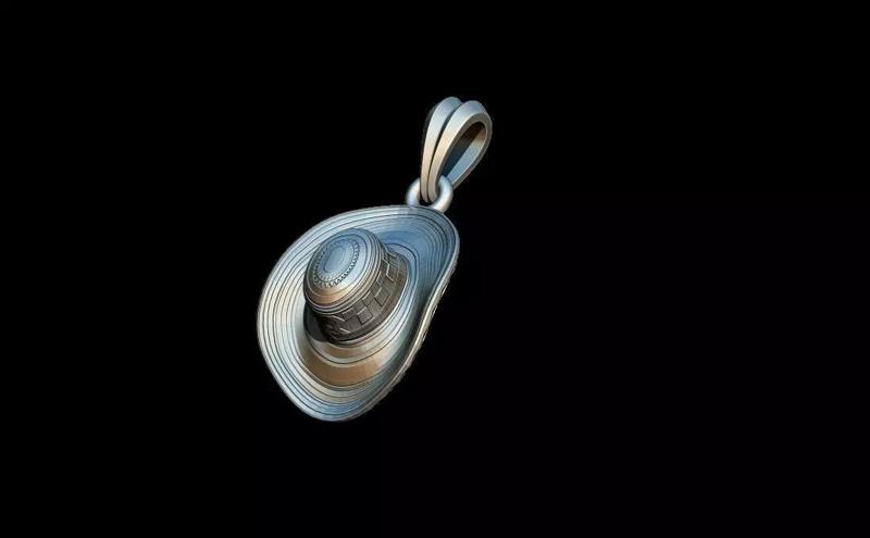 Colombian hat pendant