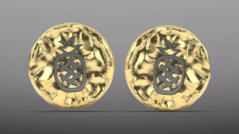 hand made texture stud