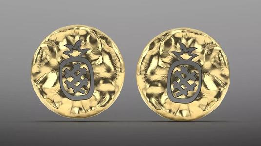 hand made texture stud