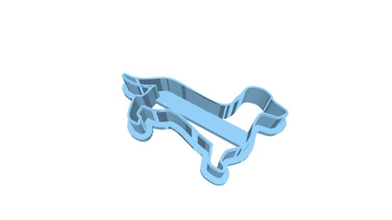 cookie cutter Dachshund dog. Vector black silhouette. stock illustration Dachshund, In Silhouette, Vector, Contour Drawing, Drawing - Art Product