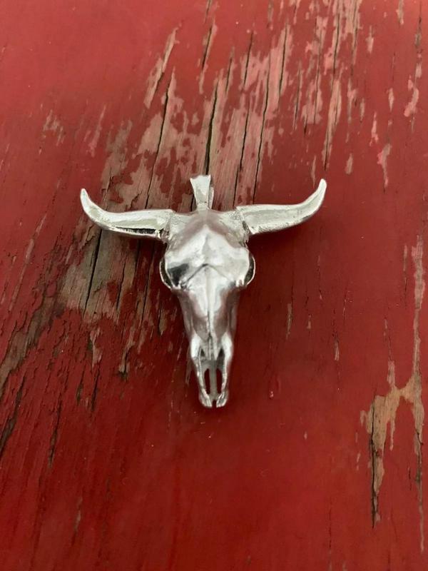 Bull skull   editable  ready to print 3D