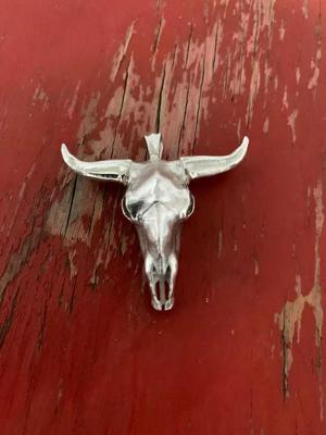 Bull skull   editable  ready to print 3D