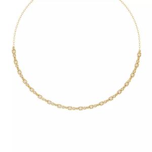 Tennis necklace with diamonds