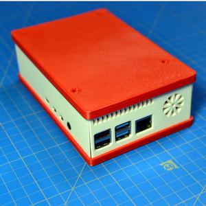 Raspberry Pi 4 Big Case Active Cooling with fan 25x25 and extra PCB space