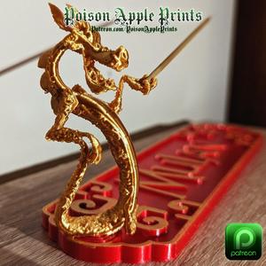Disney Mushu Mulan Chopstick Holder / Incense Burner