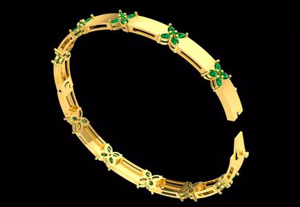 Emerald Bloom bracelet