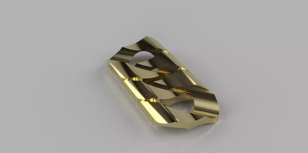 Cuban curb link bevelled