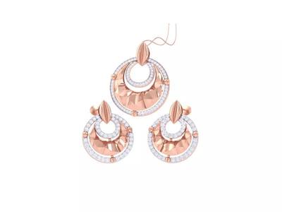 Earring Pendant Set 3dm STL OBJ FBX Renders Details