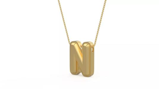 Model 1197 N Initial Letters Charm Balloon 20mm