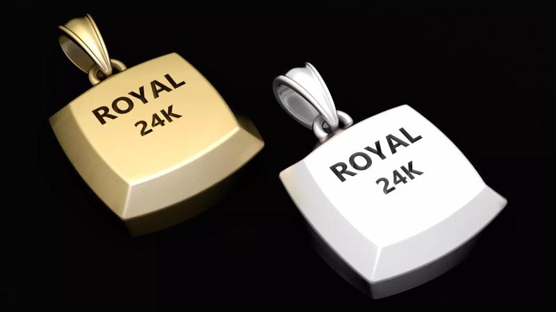 GOLD ROYAL 24 KG BISCIT PENDANT