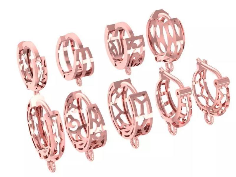 Elegant Set of 9 Hoop Earrings for Women 767