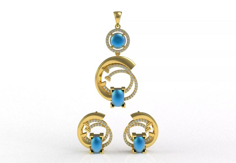 Diamond Pendant Set 40