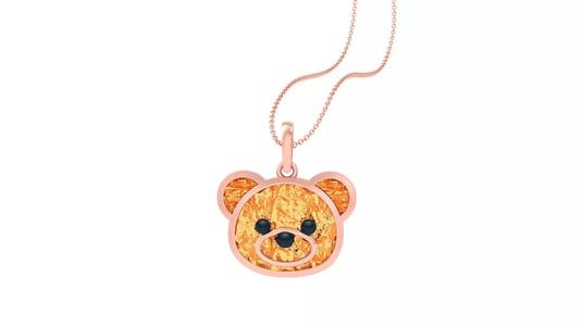 Dog face Light Weight Kids Pendant Necklace Charms 3dm