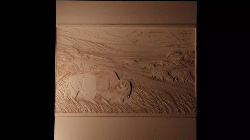 Prairie CNC 3d Print High Relief Sand Casting