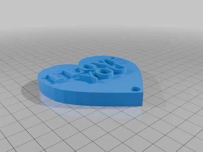 Love Heart Keychain