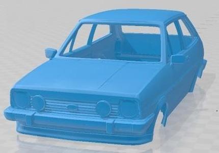 Ford Fiesta XR2 1981 Printable Body Car