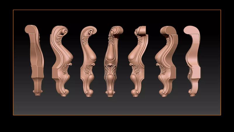 Classic Table and Chair Leg Model Kit - 049