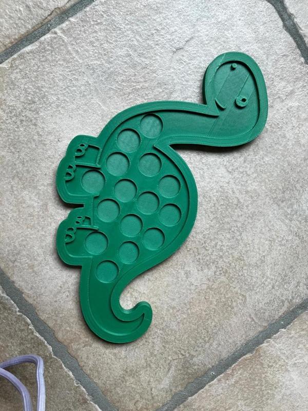 Dino voor magnetische fiches of pompoms