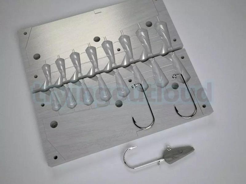 7point5-30 Gr SNDL Likeness Jighead Mold 3d Model