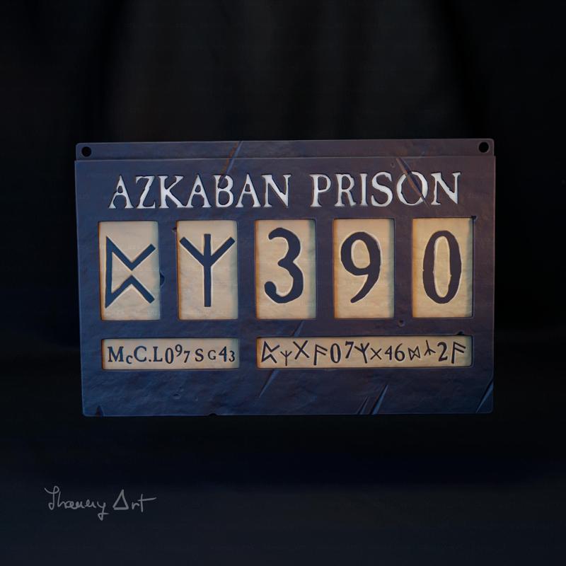 AZKABAN PRISON SIGN HARRY POTTER