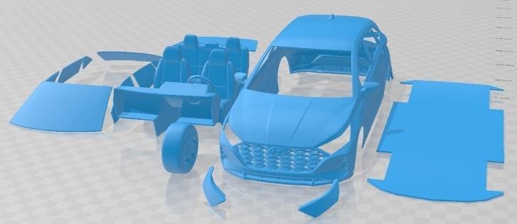 Hyundai I20 2021 Printable Car
