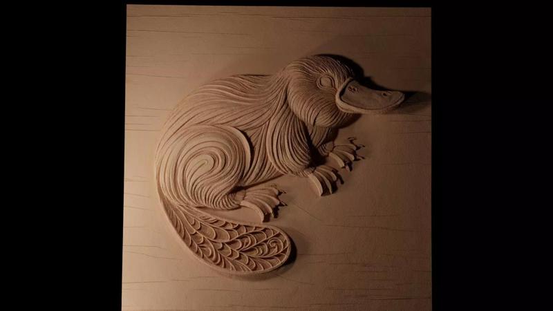 Platypus CNC 3d Print High Relief Sand Casting