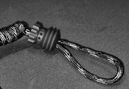 Paracord Bead "Brass Bead Cylinder Lanyard Knife Bead EDC