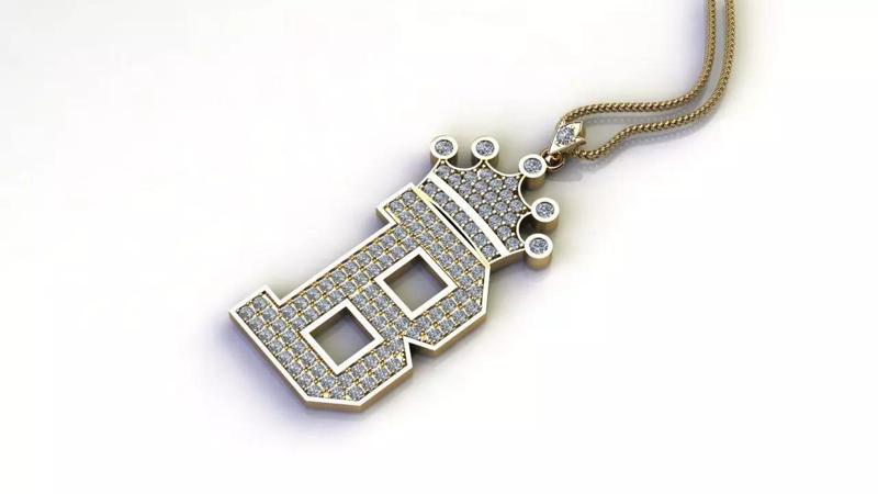 B Letter Pendant