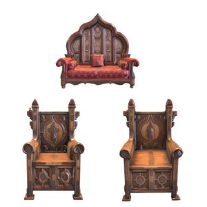 Medieval Wooden Furniture Pack