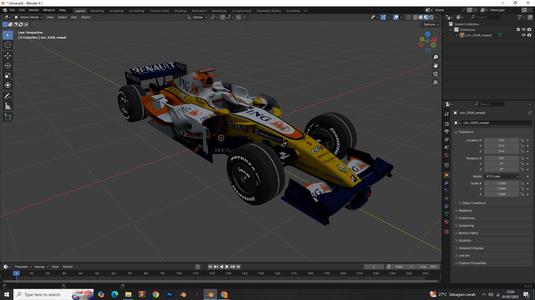 F1 cim 2008 renault 3D CAR