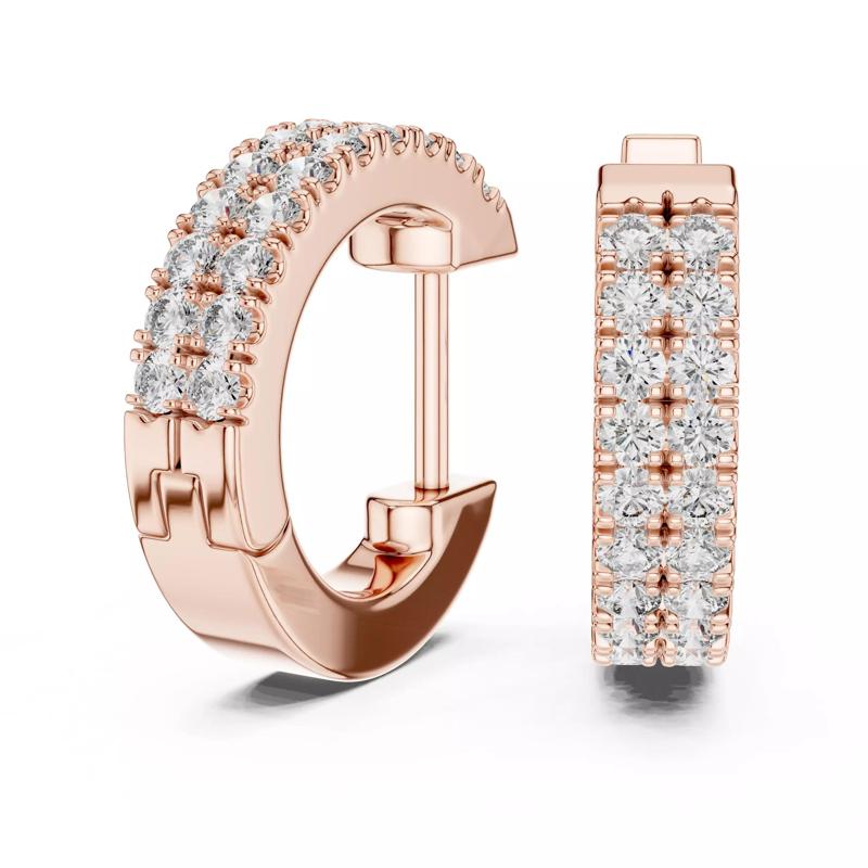 Diamond Hoops Earrings 3dm stl renders animation videos details