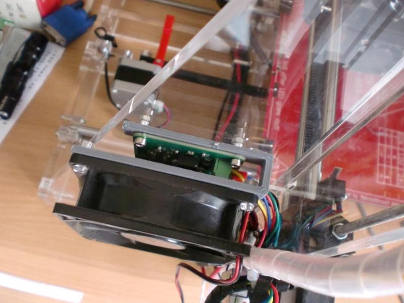 Fan frame for Melzi on Prusa i3