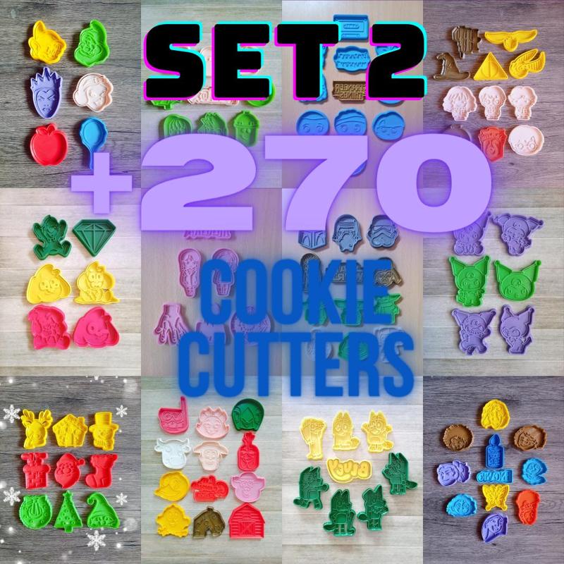 COOKIE CUTTERS KIT 270+ / 36 COOKIE CUTTER PACKS