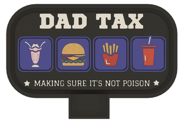 Dad Tax Car Freshie Silicone Mold Housing