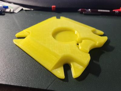 Round Wooden Keyring fixture - laser engraving V3