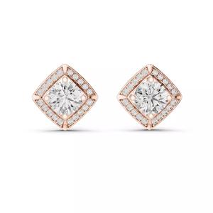 Halo Solitaire Studs Earrings 3dm stl renders animation videos