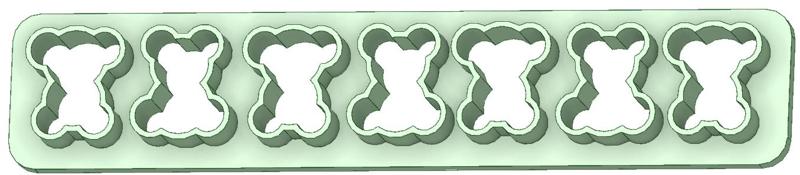 Sprinkle bears ruler 15mm cutter