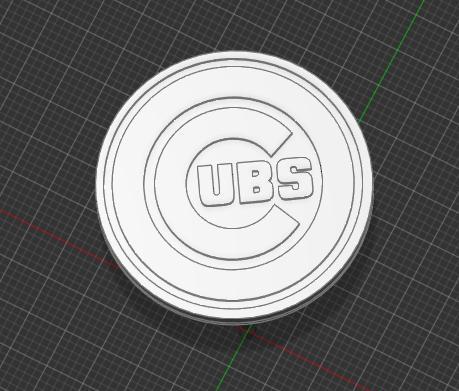 Chicago Cubs - Paintable Tire Valve Stem Cap